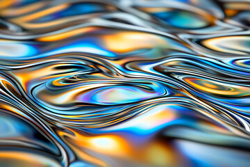 Holographic Background.Vibrant abstract geometric textures digital art colorful background contemporary style close-up view modern aesthetic	