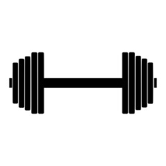 Weightlifting Dumbbell Icon - Vector Illustration