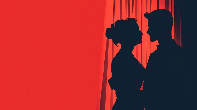 Theater Actor Characters Set. Flat People Theatrical Stage Poster. Artistic Perfomances Man and Woman. Vector illustration - Powered by Adobe