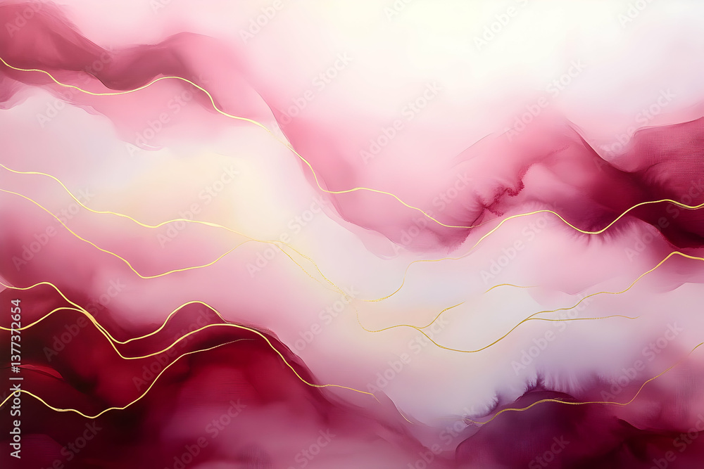 Poster a soft abstract background showcasing delicate waves of pink and cream, perfect for artistic and dig