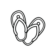 Flip Flop Outline: Essential Summer Footwear Design