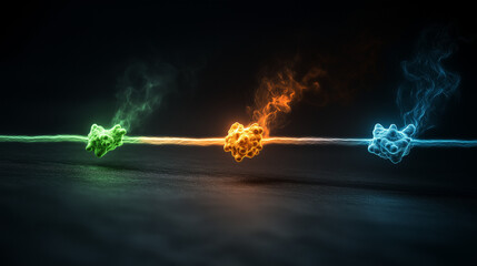 Fototapeta premium Futuristic quantum computing security advances cybersecurity innovations ai startups in technology landscape