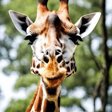 giraffe in zoo