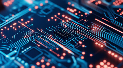 Obraz premium Futuristic quantum computing revolution in cybersecurity ai startups and cryptography technology landscape