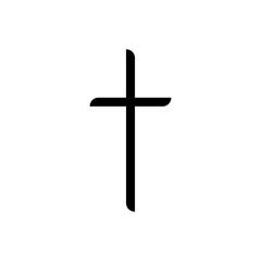 cross on a white