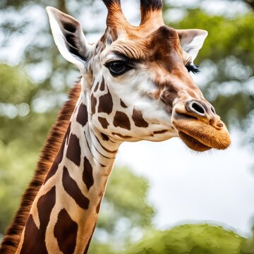 portrait of giraffe