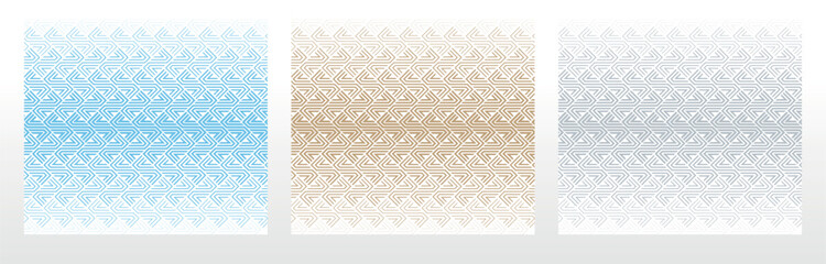 Set of abstract geometric patterns. Seamless vector backgrounds. Colored ornaments Graphic modern patterns Simple lattice graphic design