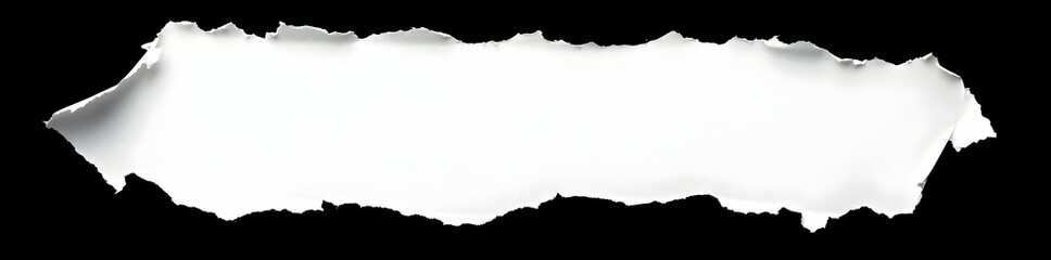 A textured piece of torn paper with a clean edge, perfect for background designs, overlays, or creative projects.