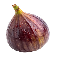 fresh fig isolated on transparent background