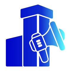 Marketing Icon Solid Gradient Style for Project Management Pack Icon Themes