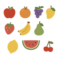 set of fruits