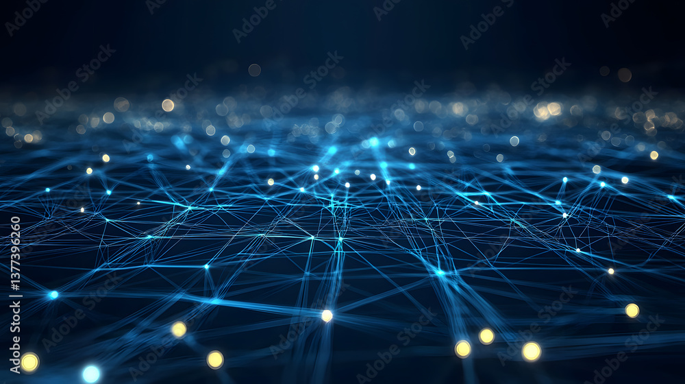 Poster dynamic abstract data flow background technology wallpaper digital network environment glowing lines