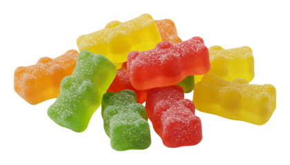 キラキラ輝くグミベアー 色鮮やか