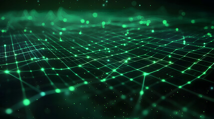 Obraz premium Glowing line abstract data flow digital wallpaper background tech environment futuristic viewpoint