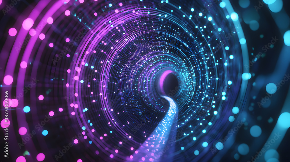 Poster neural network dynamics digital environment wallpaper background abstract concept vivid colors