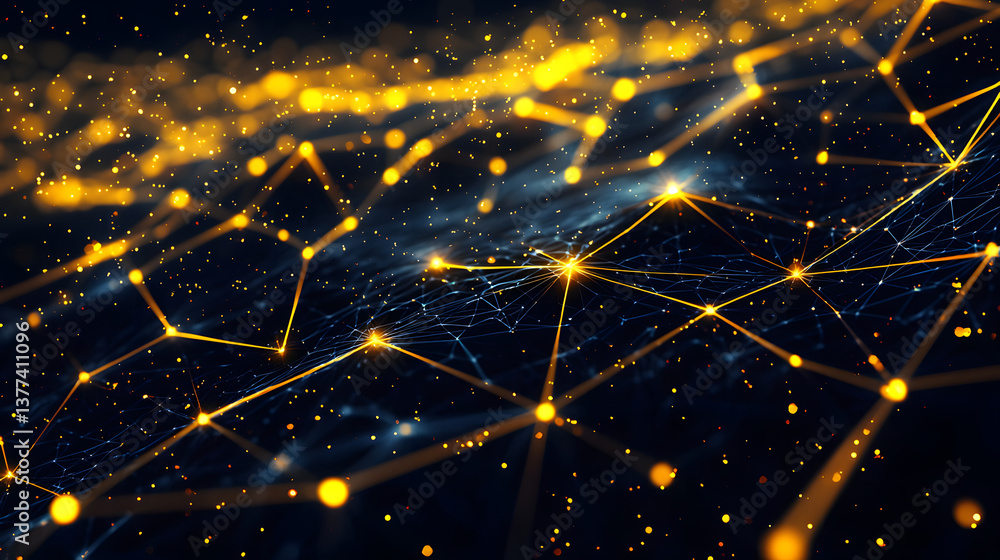 Poster futuristic energy grids and smart city frameworks digital background wallpaper dynamic network envir