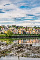 Fototapeta premium Trondheim, formerly Nidaros and Trondheim, is a city and municipality in Norway, capital of the county of Trøndelag.