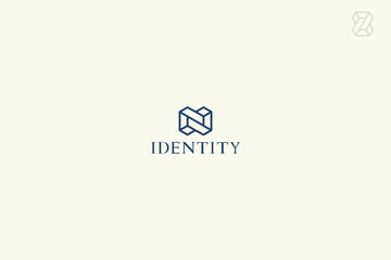 Letter N or Z Logo in 3D Cube Style, useful for any type of brand. 