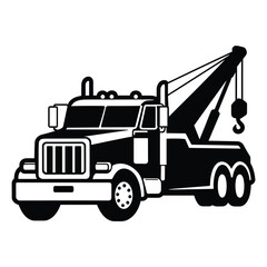 Naklejka premium Tow Truck Silhouette