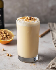 Bourbon Milk Punch - Creamy, Sweet, Nutmeg