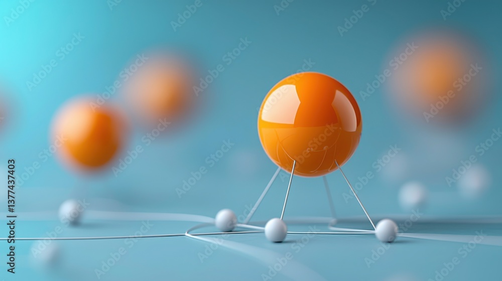 Poster a group of bright orange eggs arranged in a unique pattern representing career pivot decision-making