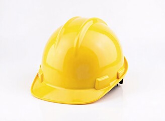 yellow hard hat isolated