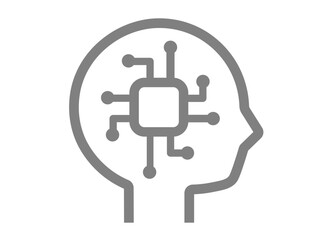 AI（人工知能）のアイコン（頭脳マーク）
