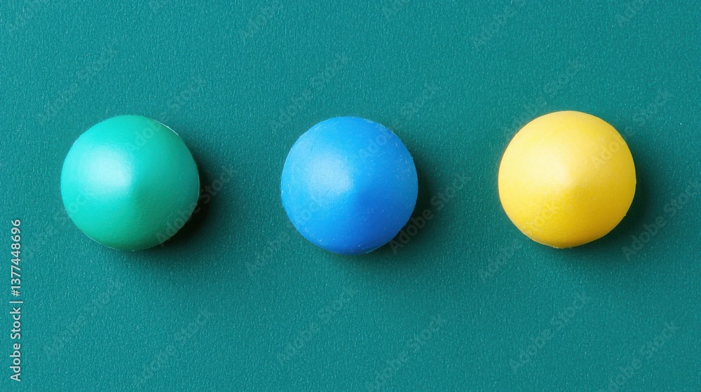 Poster trio of colorful easter eggs arranged neatly on a green surface creating a bright and festive atmosp