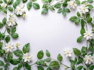 Naklejka premium flowers on a white background in pastel colors