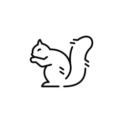 Squirrel icon. Simple Squirrel icon for social media, app, and web design. Vector illustration.