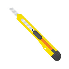 knife icon vector illustration isolated yellow color