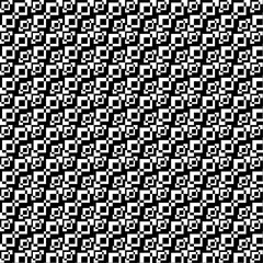 Black and White Pixelated Geometric Pattern