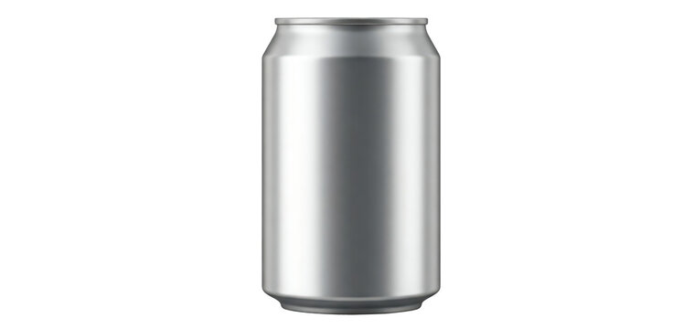 330 ml, 0.3l aluminum beverage drink soda can for ad advertisement blank empty, isolated on white and transparent background. PNG file cut out mock up design
