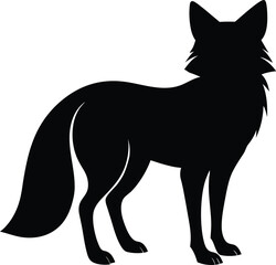 Fox Silhouette Vector Illustration