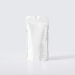 white plastic pouch bag