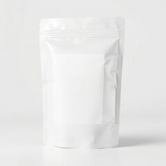 white plastic pouch bag