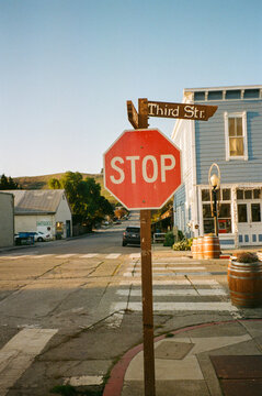 Stop Sign on Third Street