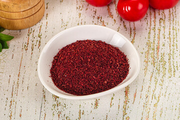 Natural organic Sumah powder for culinary