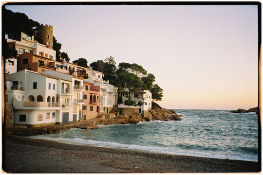 Coastal landscape in the Costa Brava villages of Girona, Catalonia