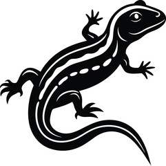 Salamander Silhouette Vector Illustration