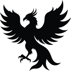 Phoenix Silhouette Vector Illustration