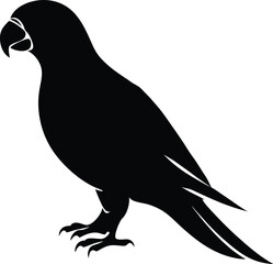 Parrot Silhouette Vector Illustration