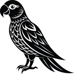 Parrot Silhouette Vector Illustration