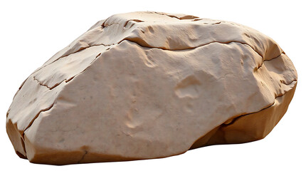 Obraz premium Large rock stone isolated on transparent background png