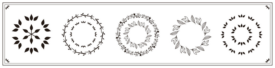 ナチュラルなフレームデザイン