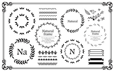 ナチュラルなフレームデザイン