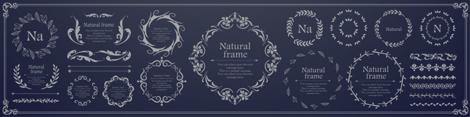 ナチュラルなフレームデザイン