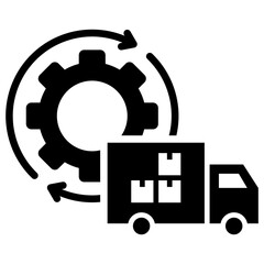 Supply Chain Management Icon