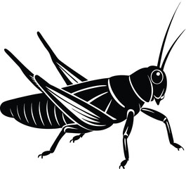 Grasshopper Silhouette Vector Illustration