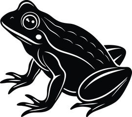 Frog Silhouette Vector Illustration